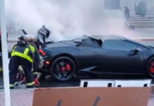 Video na kojem gori Lamborghini vredan 200.000 dolara je teško gledati Lamborghini u plamenu