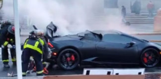 Video na kojem gori Lamborghini vredan 200.000 dolara je teško gledati Lamborghini u plamenu