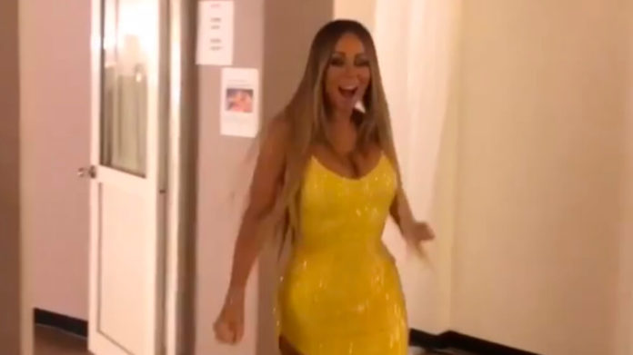 Mariah carey žuta haljina seksipil