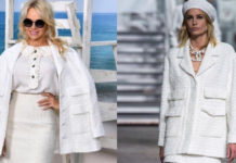 Pamela Anderson nas je prijatno iznenadila na Chanel reviji Pamela Anderson revija Chanel