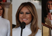 Melania Trump: Prva dama ponovno u savršenom stajlingu Melania Trump praznik proslava