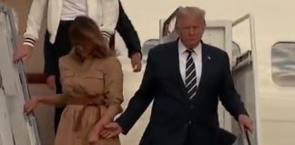 BAŠ SE NAMUČIO! Tramp uporno pokušava da uhvati Melaniju za ruku, kad ono…. (VIDEO) donald i melanija tramp Trendy 1